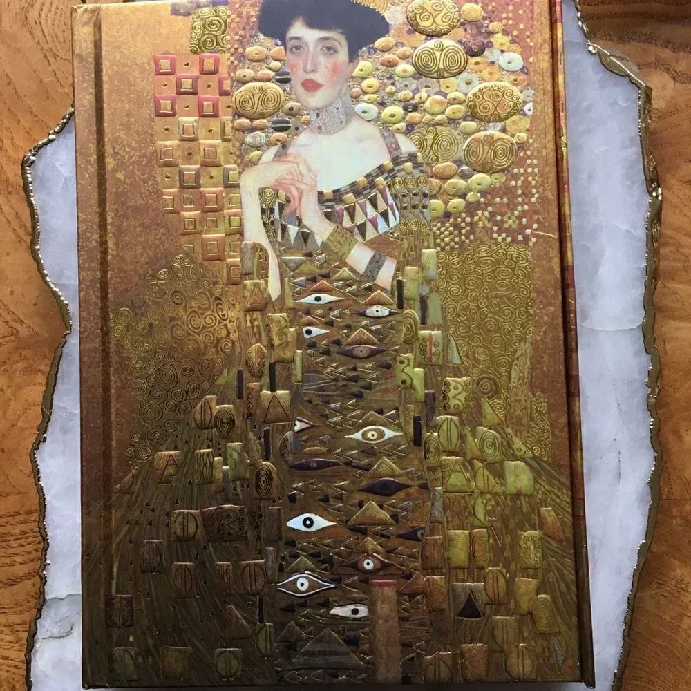 KLIMT’S LADY in Gold Portrait Notebook- Stunning - Picture 1 of 8